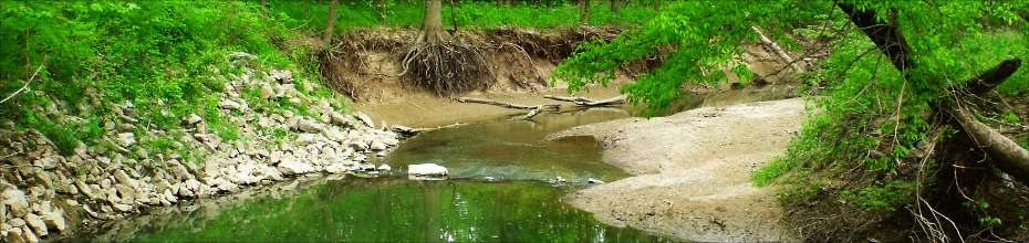 down the stream
